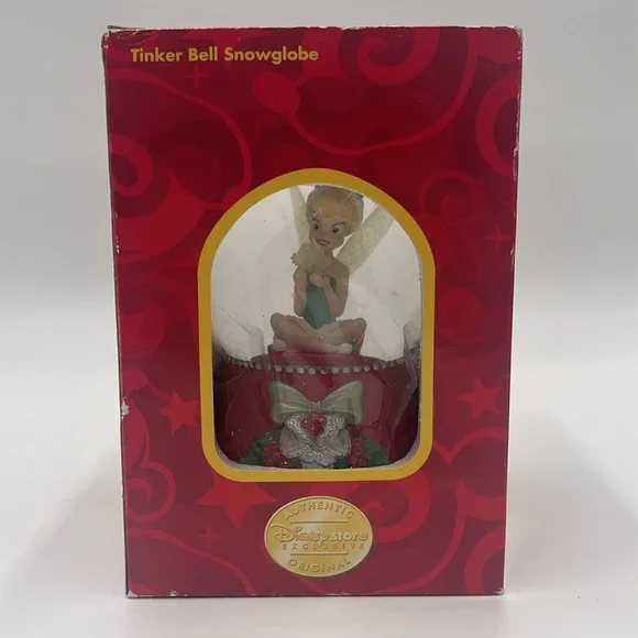 Christmas Disney Store Exclusive TINKER BELL Snow Globe 2004 - Picture 11 of 11
